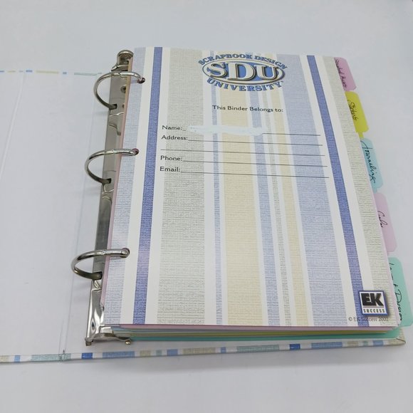 Scrapbook Design University Binder EK Success Scrapbooking How To - Picture 3 of 15